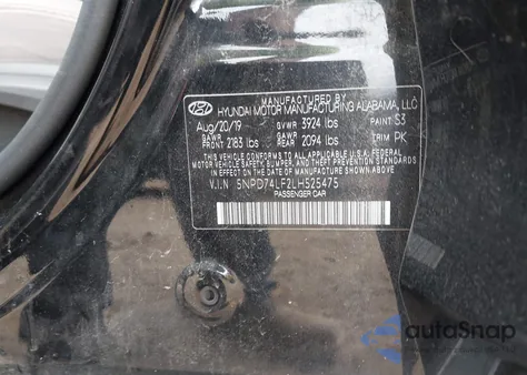 2020 Hyundai Elantra Se из США, поврежденный, VIN 5NPD74LF2LH525475